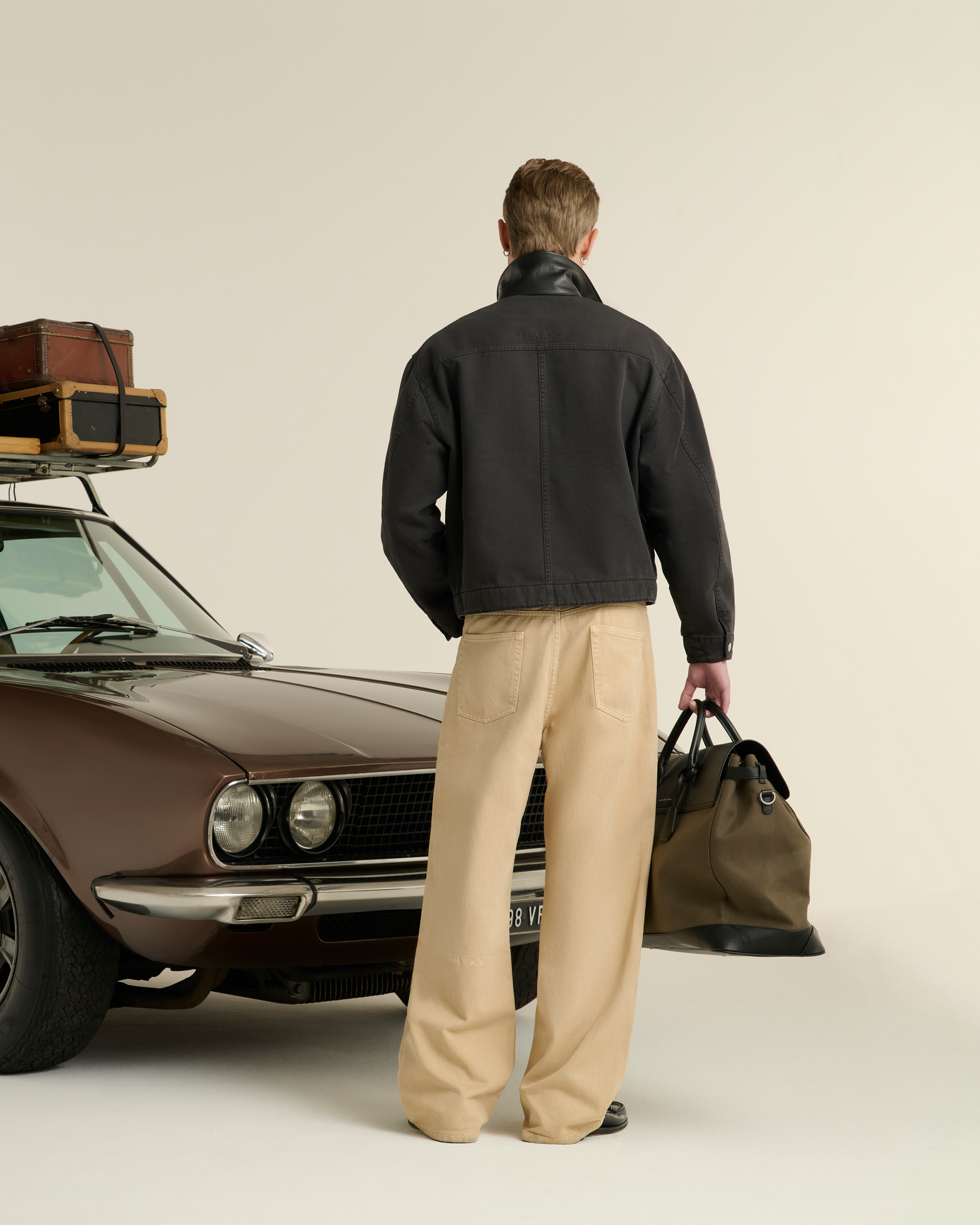 545 Zipper Canvas Blouson Jacket