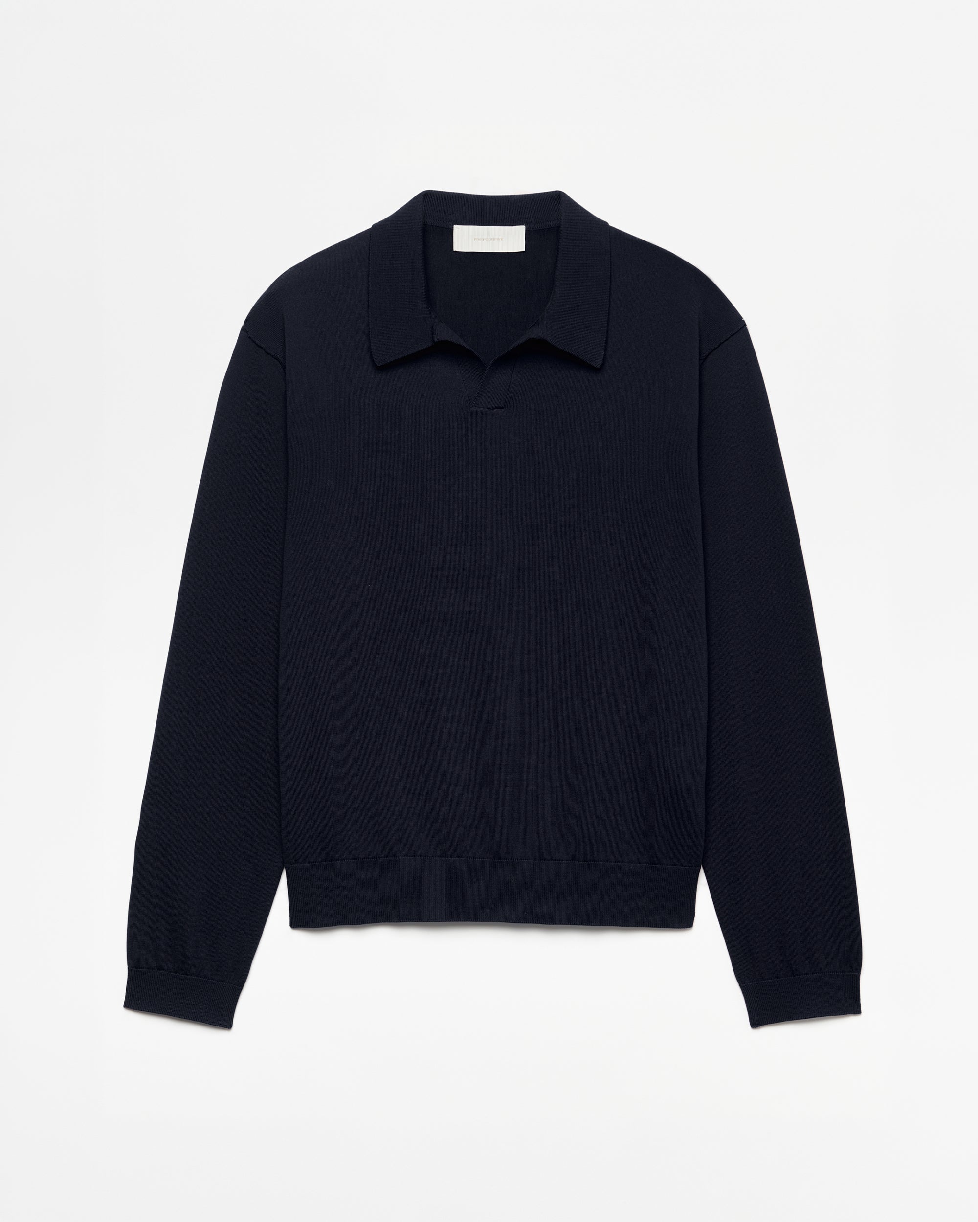 545 Knitted Polo Longsleeve