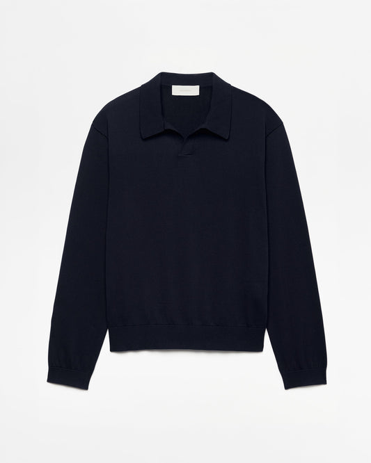 545 Knitted Polo Longsleeve