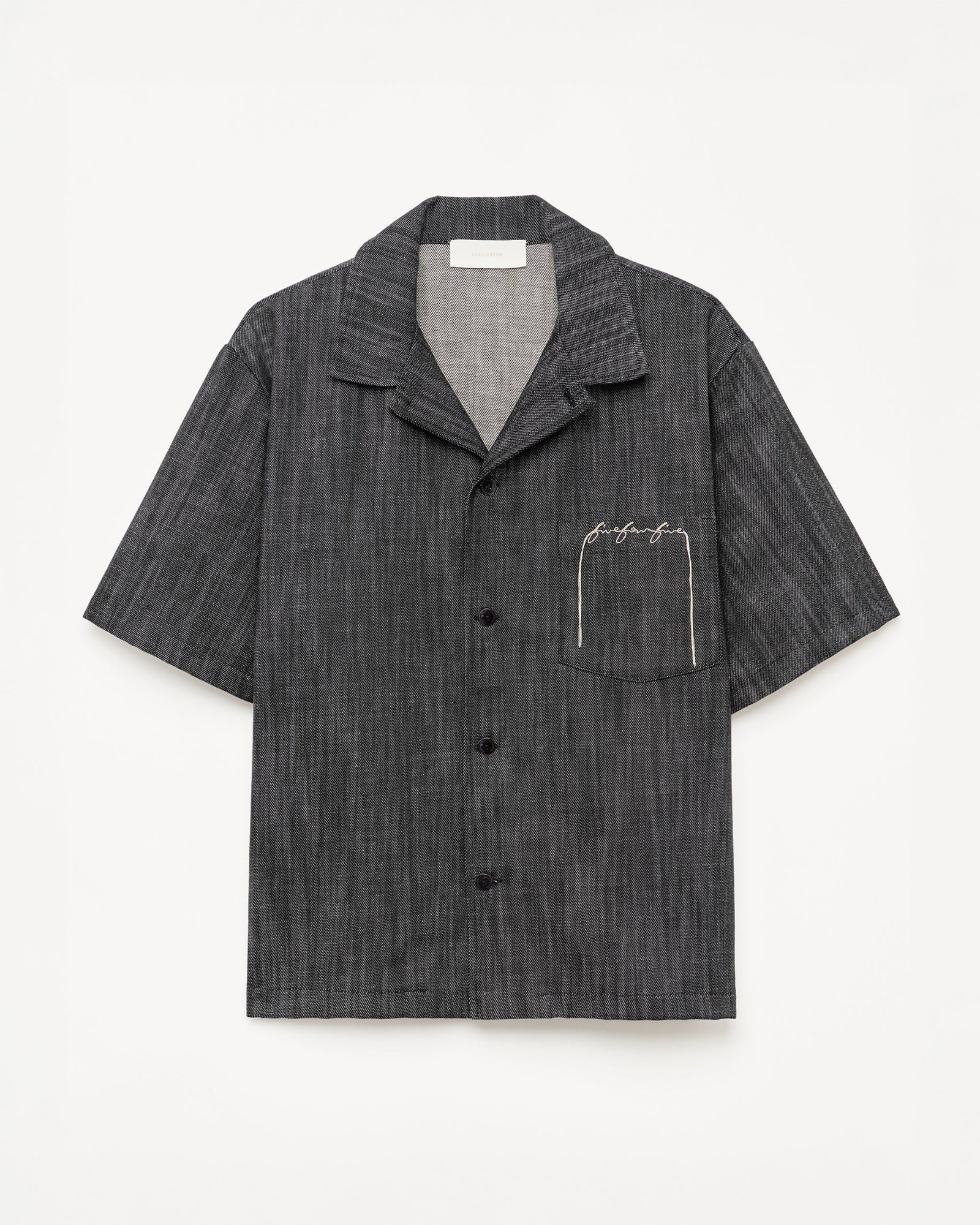 545 Lightweight Raw Denim Bowling Shirt