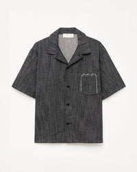 545 Lightweight Raw Denim Bowling Shirt