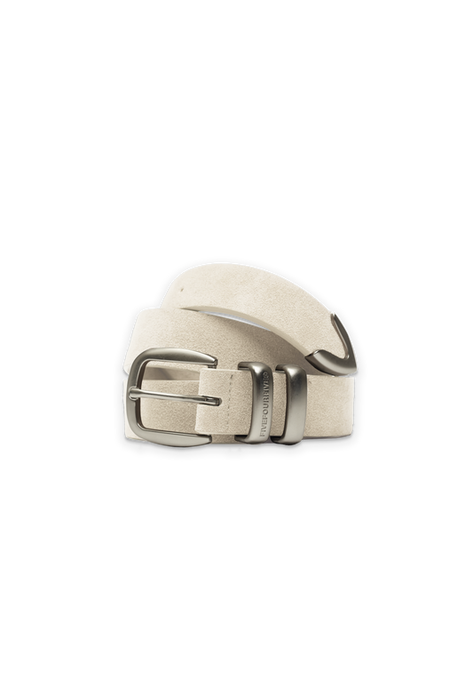 545 SUEDE BELT PURE WHITE