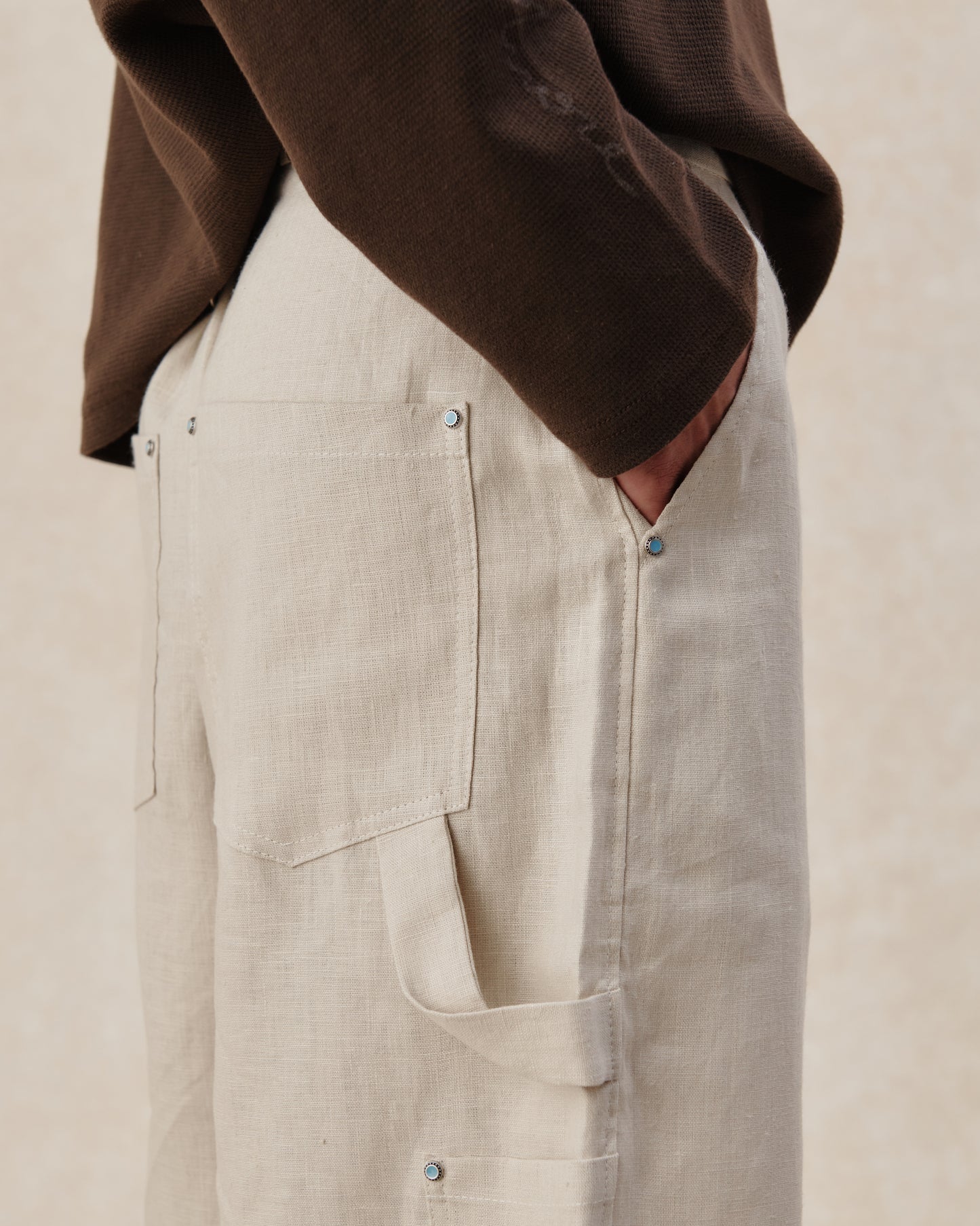 545 Linen Carpenter Shorts