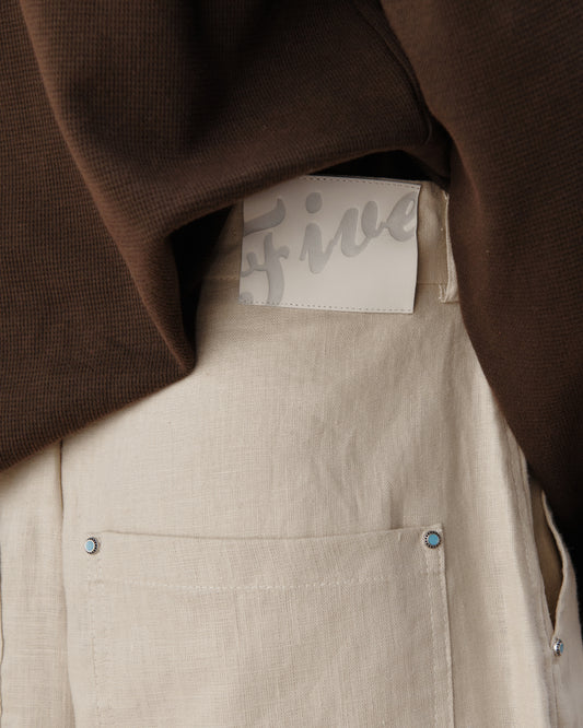 545 Linen Carpenter Shorts