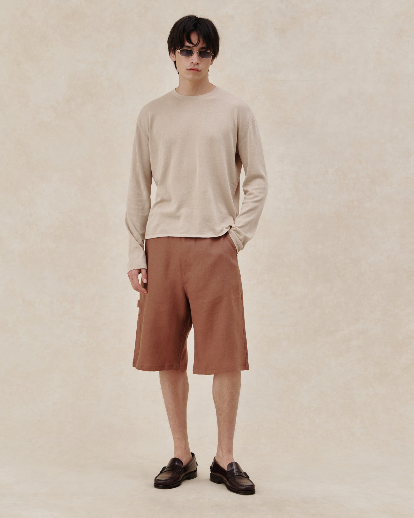 545 Linen Carpenter Shorts