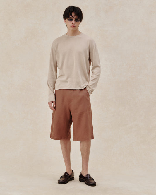545 Linen Carpenter Shorts