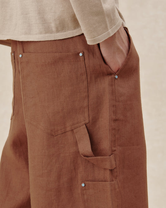 545 Linen Carpenter Shorts