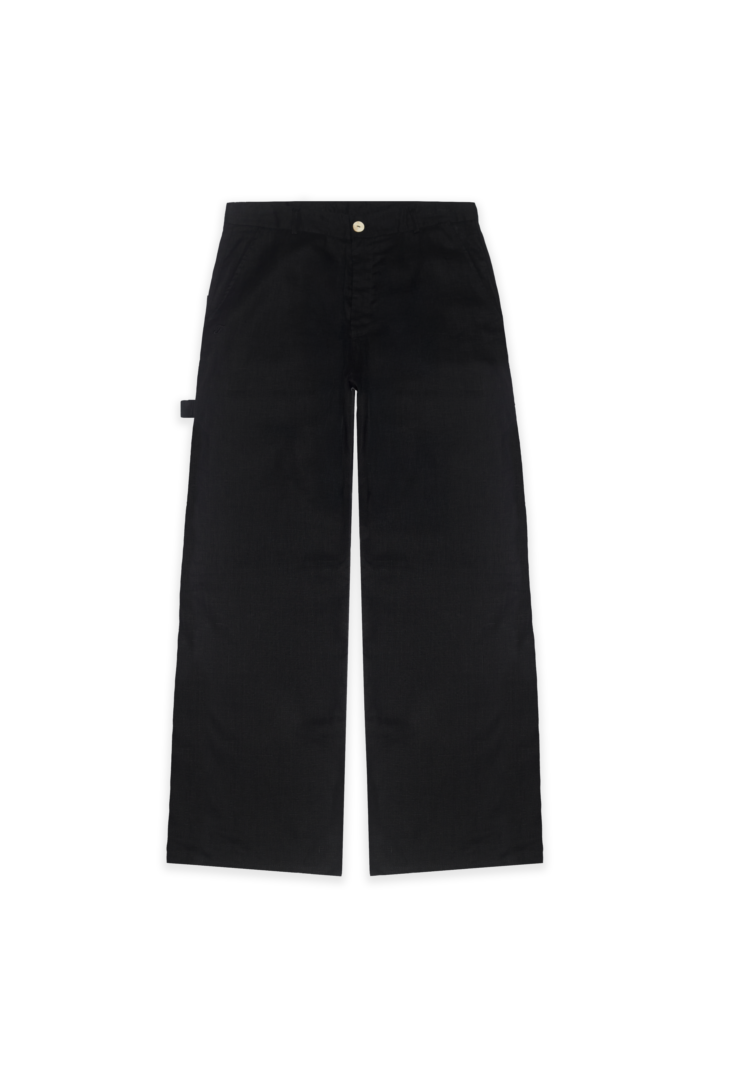 545 LINEN CARPENTER PANTS MIDNIGHT BLACK