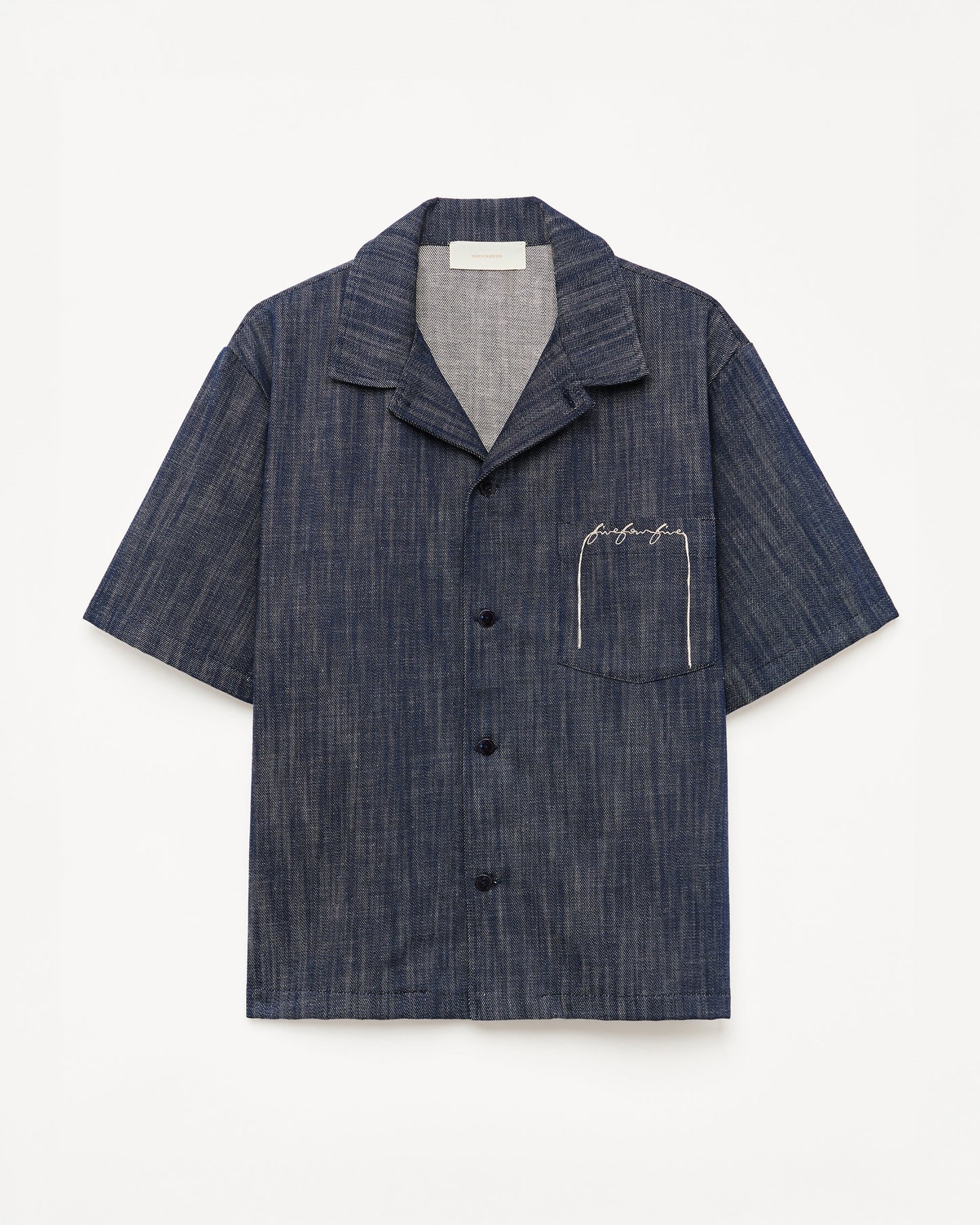 545 Lightweight Raw Denim Bowling Shirt