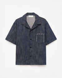 545 Lightweight Raw Denim Bowling Shirt