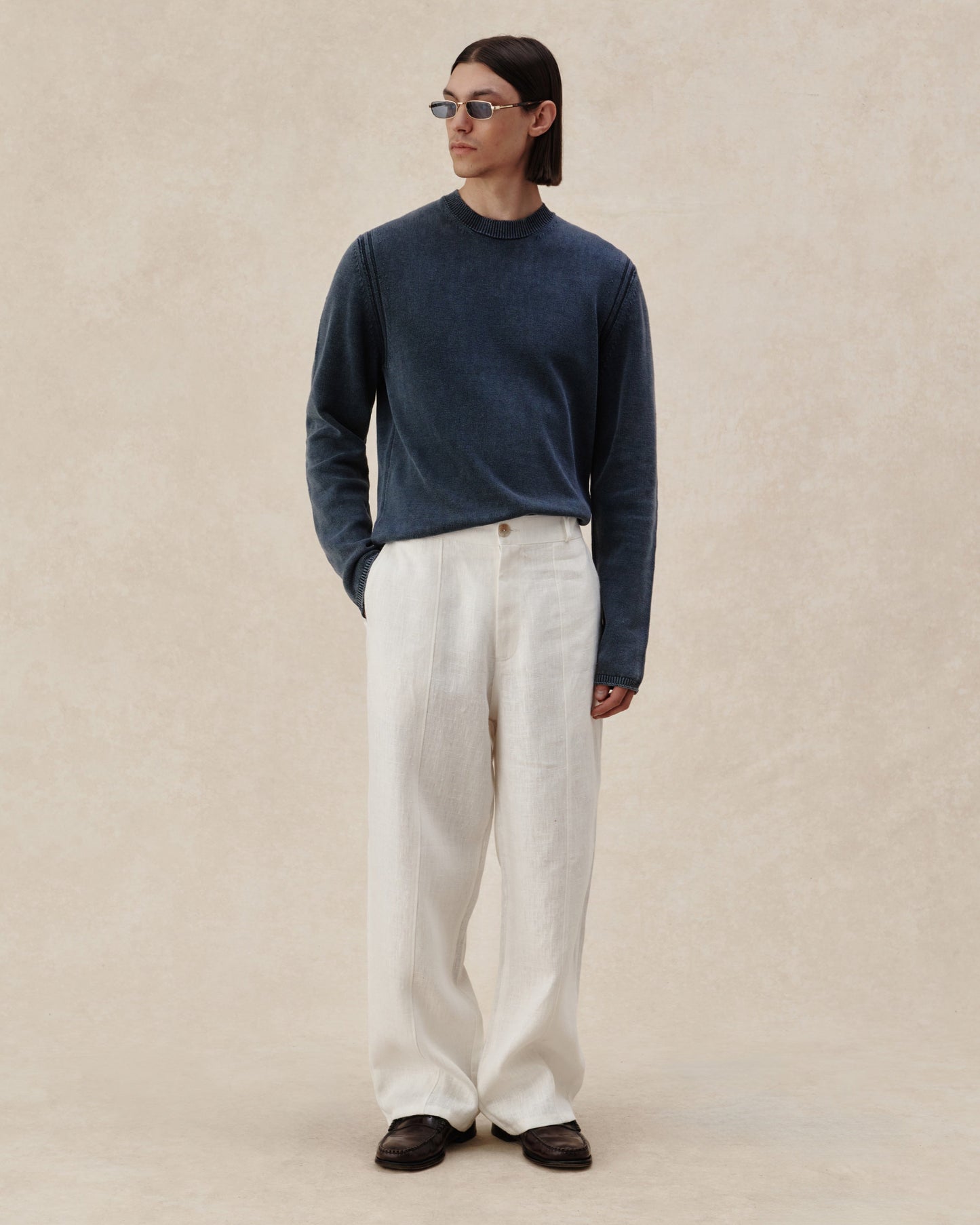545 Linen Washed Sweater