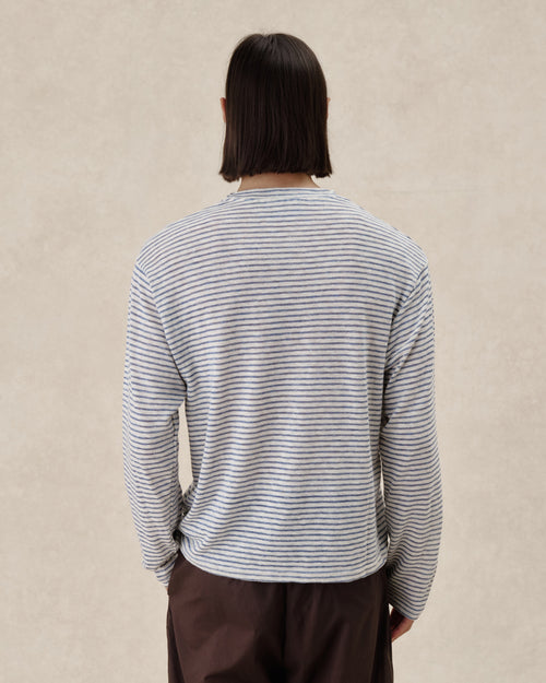 545 Striped Linen Longsleeve