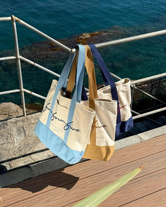 545 SUMMER LOGO TOTE BAG SAND BEIGE