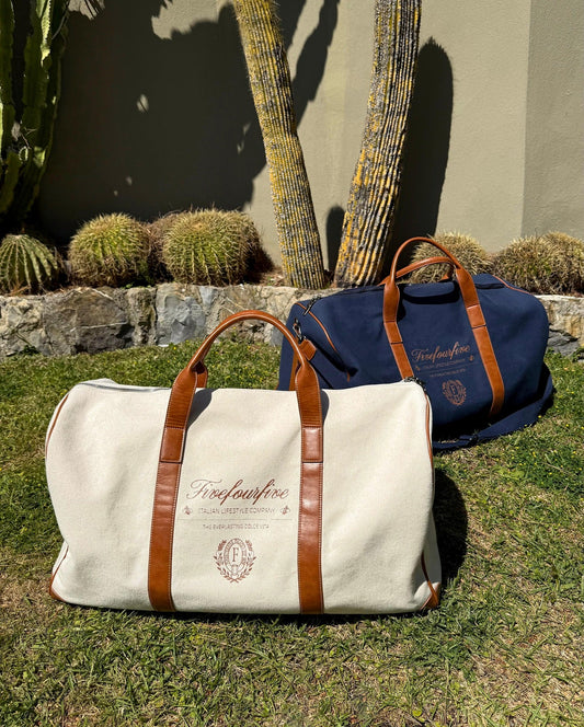 545 XL PASSENGER TRAVEL BAG WHITE/BROWN