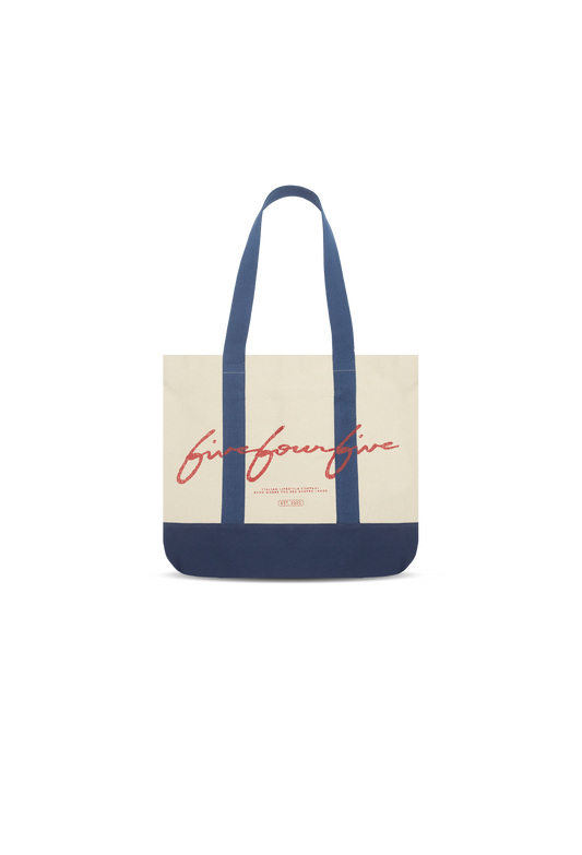 545 SUMMER LOGO TOTE BAG NAVY BLUE