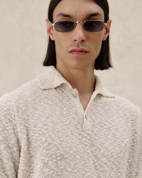 545 Bouclè Polo Shirt