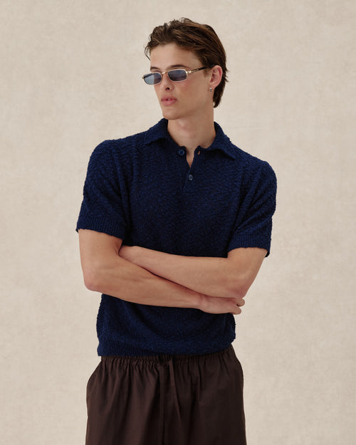 545 Bouclè Polo Shirt
