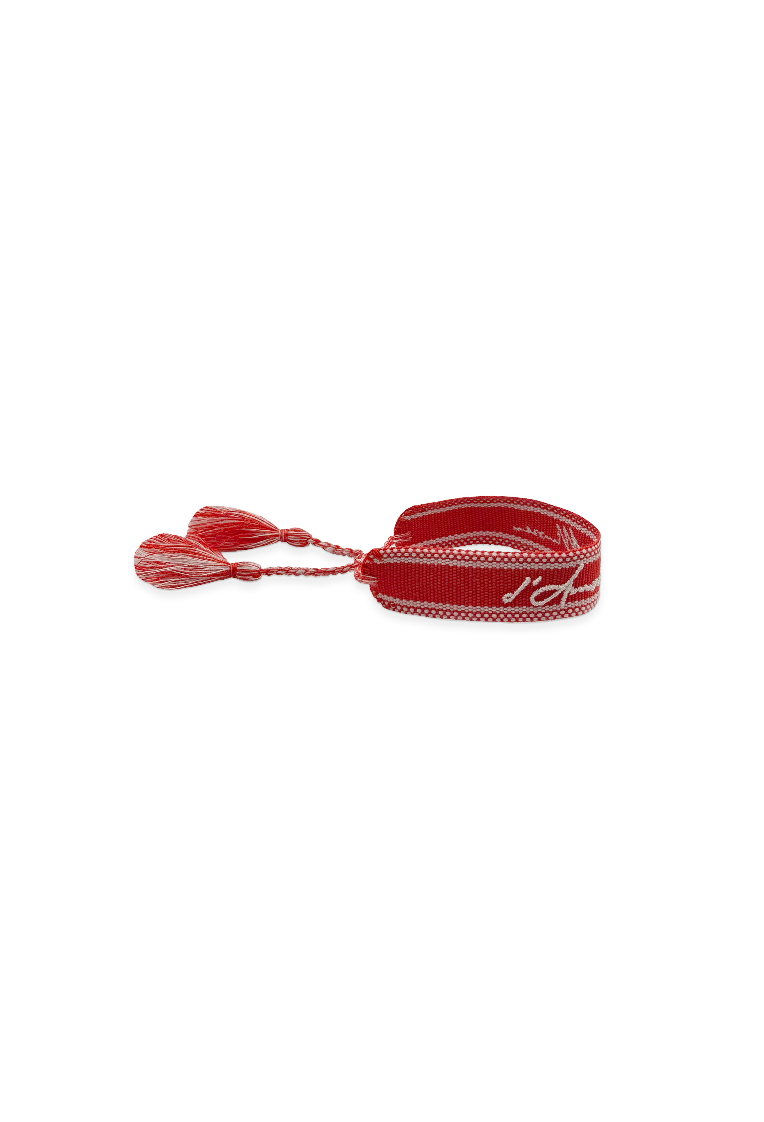 545 WOVEN RED LOVE BRACELET