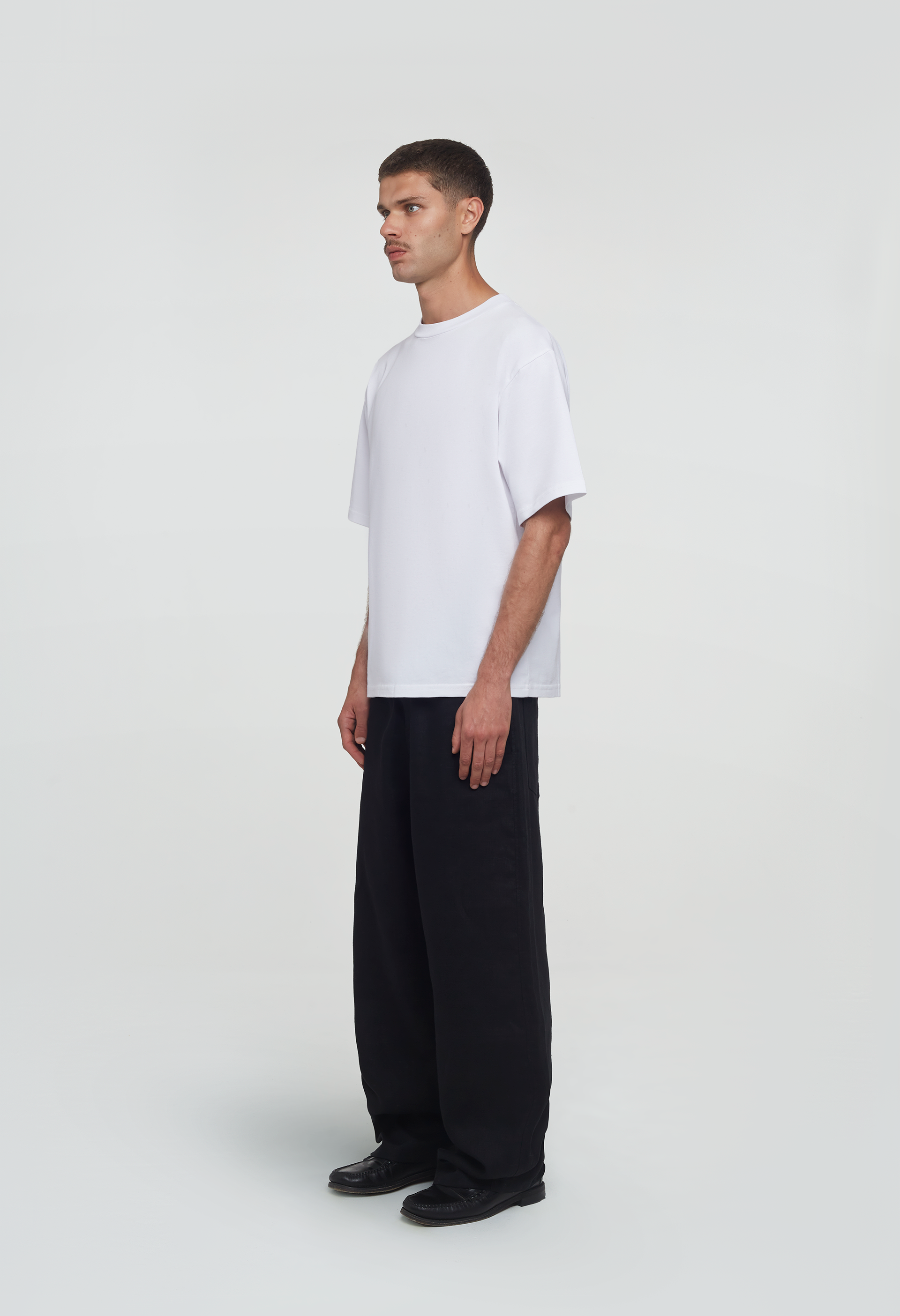545 LINEN CARPENTER PANTS MIDNIGHT BLACK