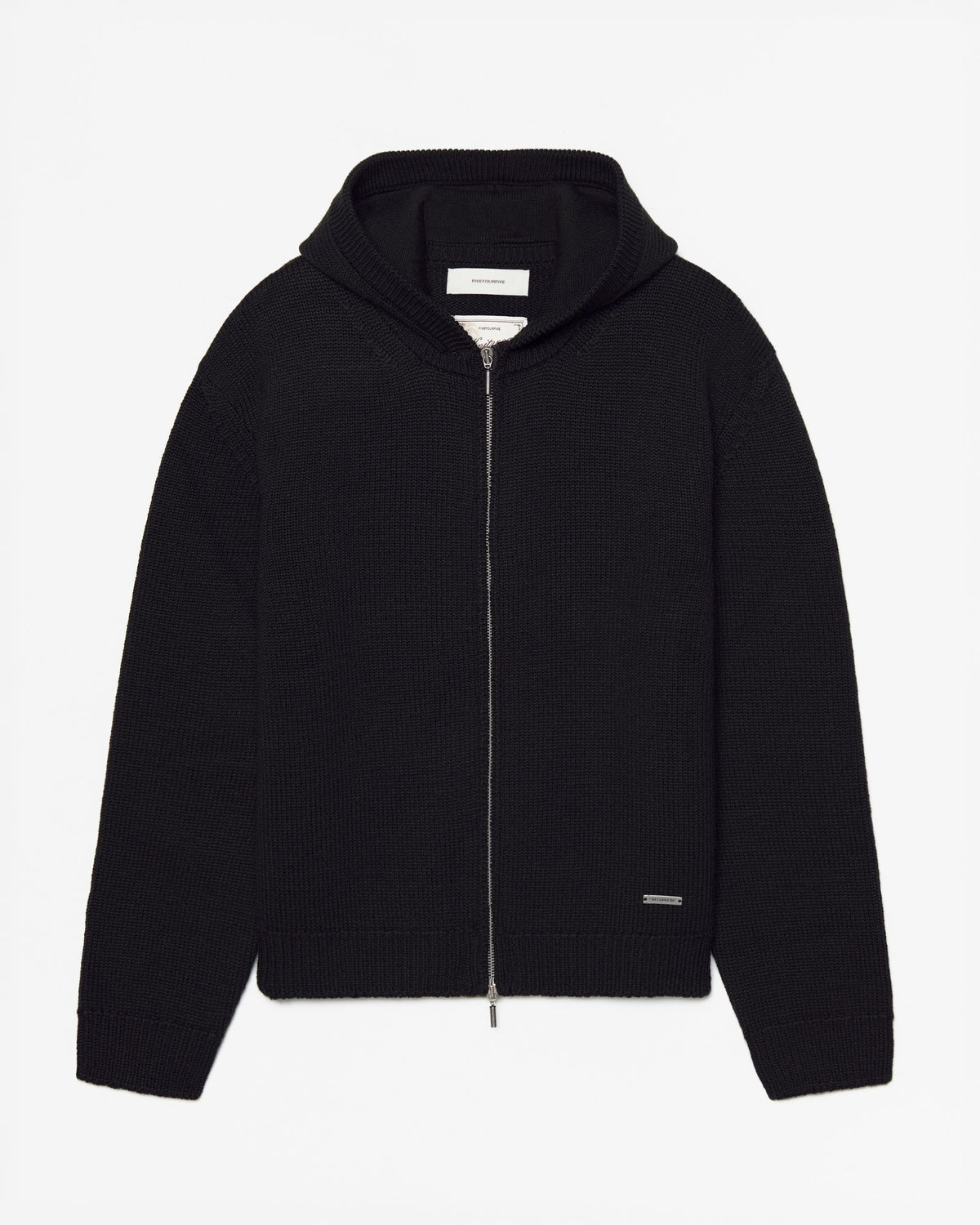 EV. KNIT ZIP BLACK - 1