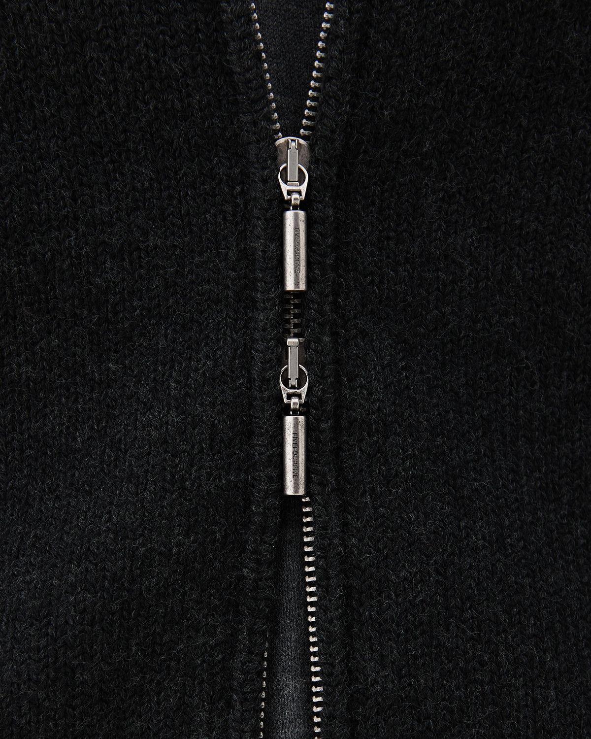 EV. KNIT ZIP BLACK - 4
