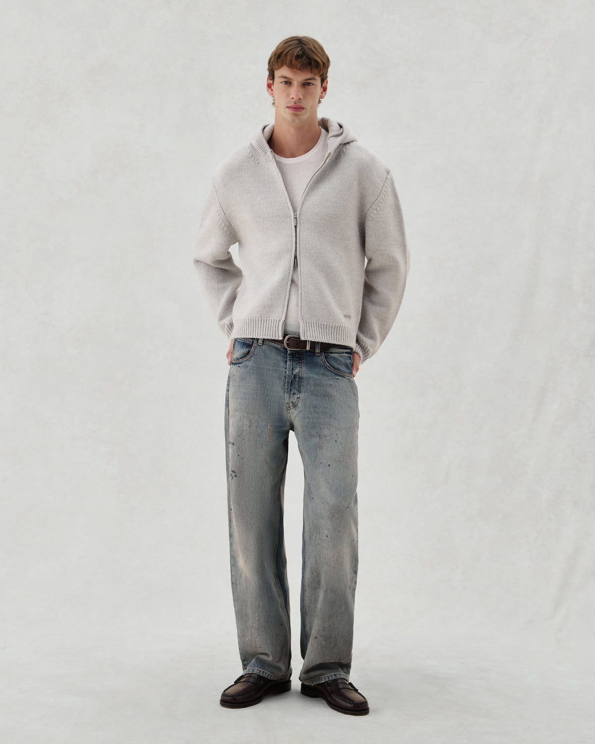 EV. KNIT ZIP GREY - 2