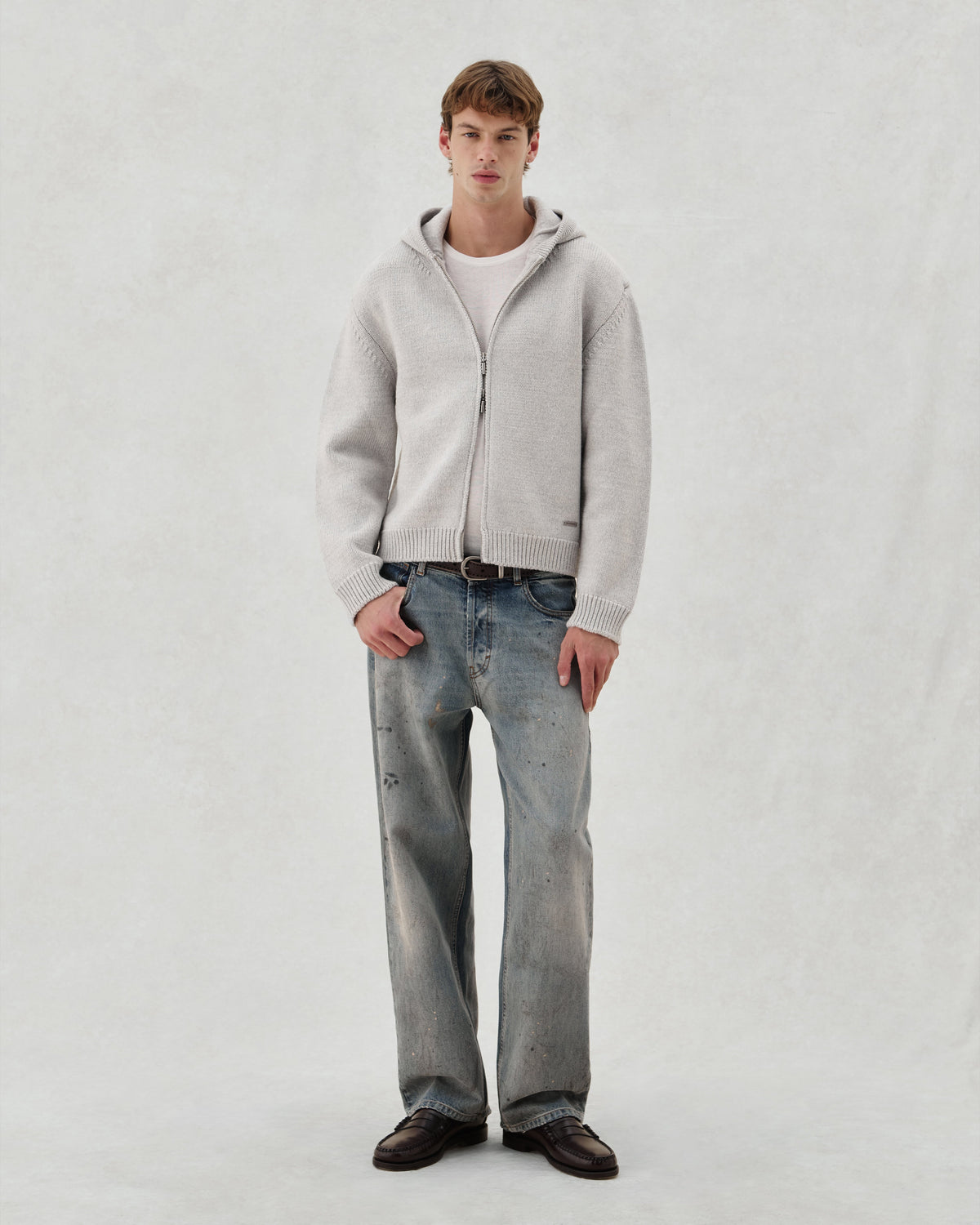 EV. KNIT ZIP GREY - 3
