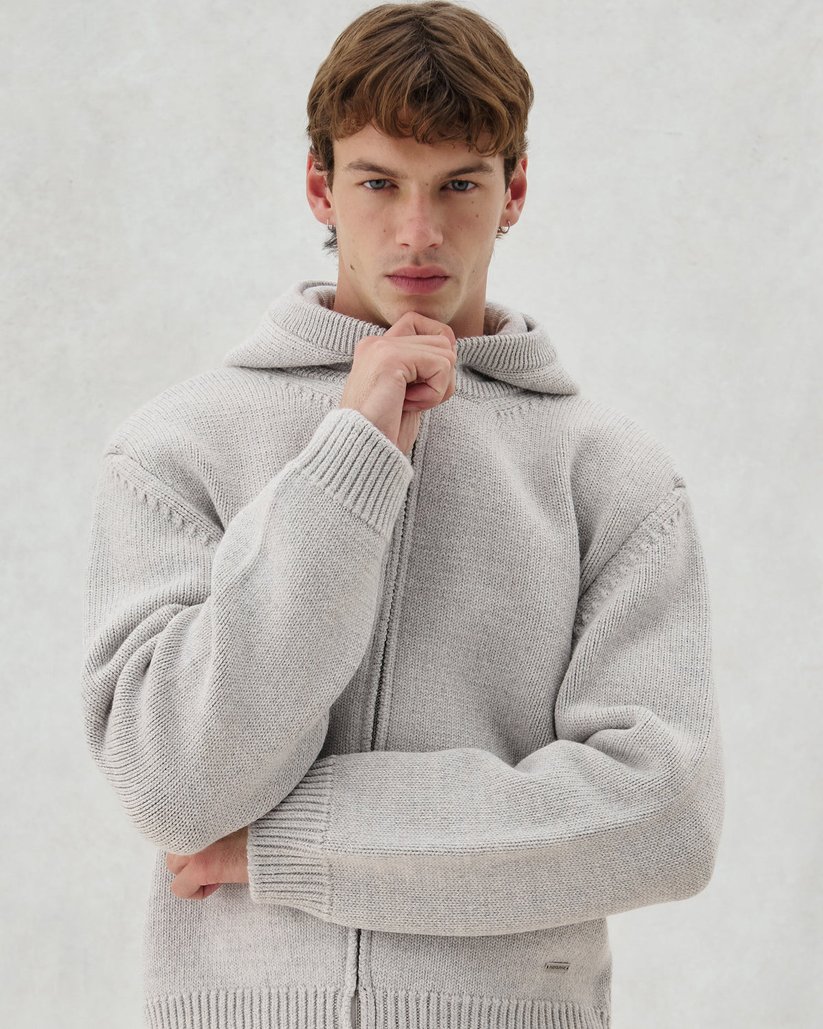 EV. KNIT ZIP GREY - 4