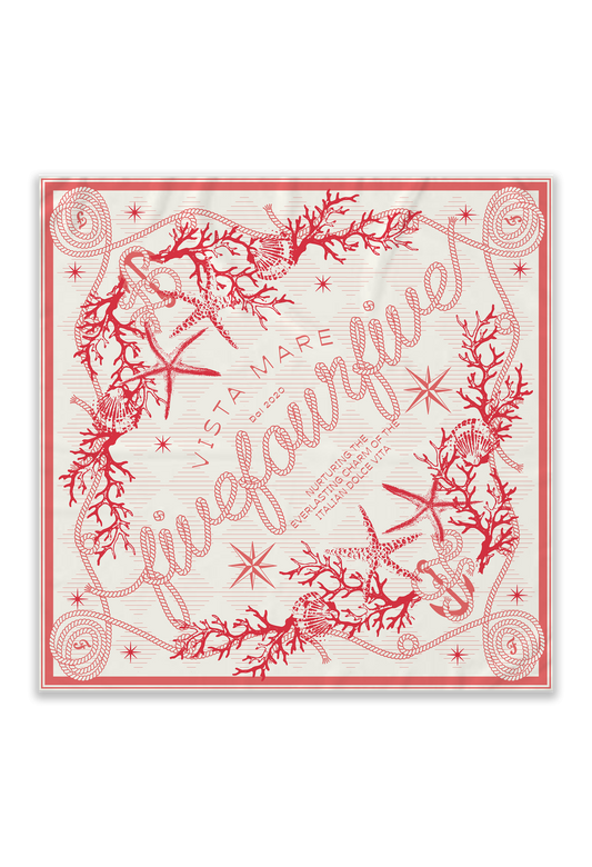 545 SUMMER SILK FOULARD CORAL RED