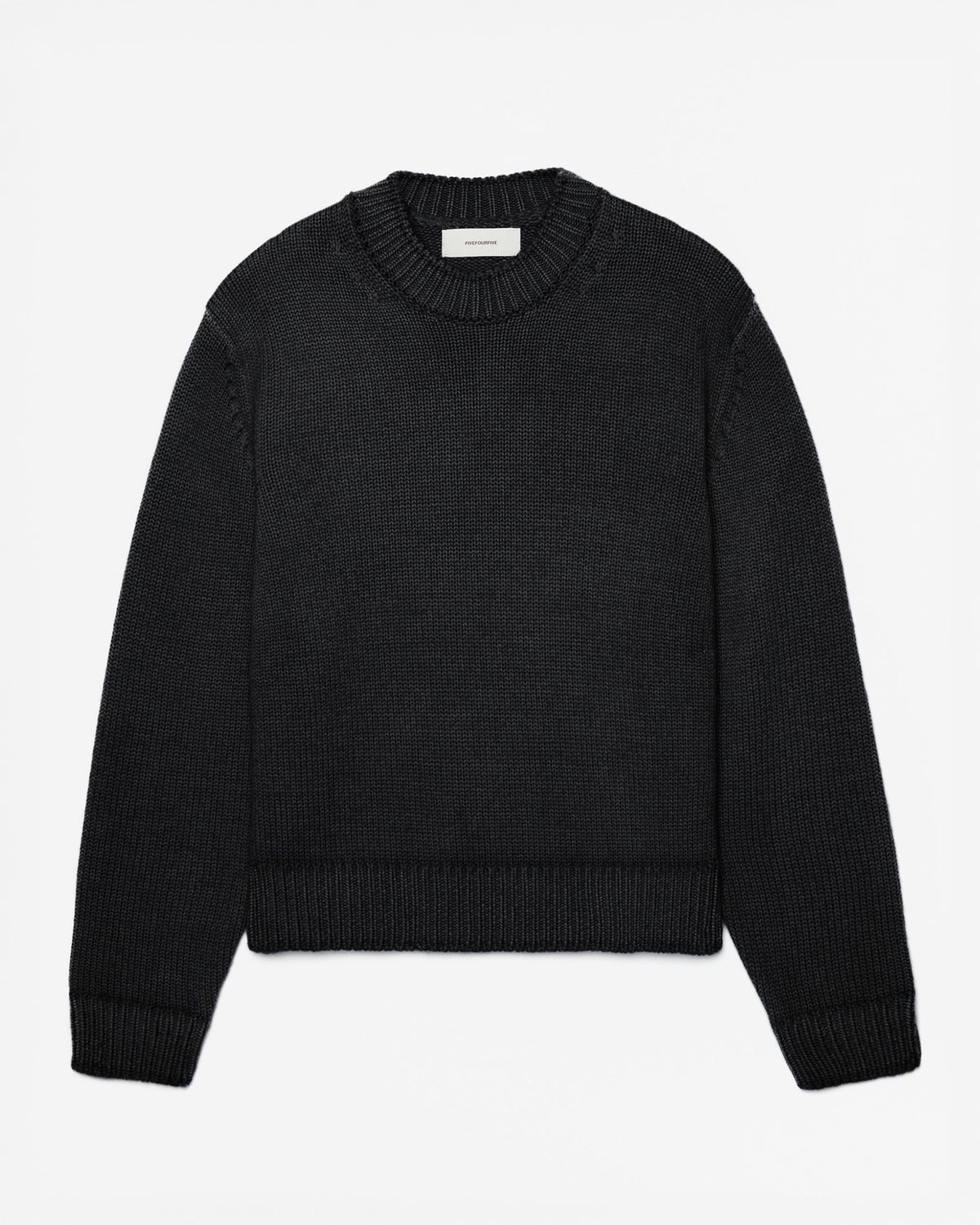 FW26 EV CREW KNIT BLACK - 1