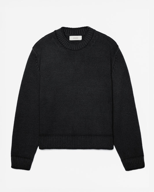 FW26 EV CREW KNIT BLACK - 1