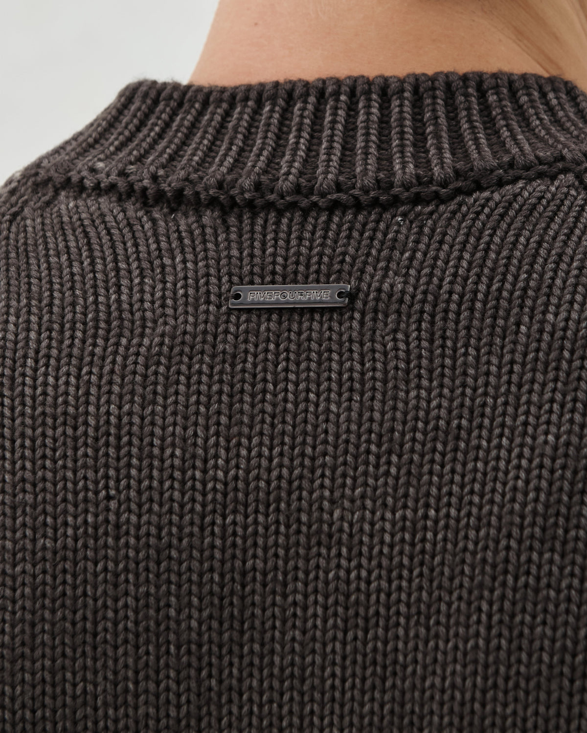 FW26 EV CREW KNIT BROWN - 5