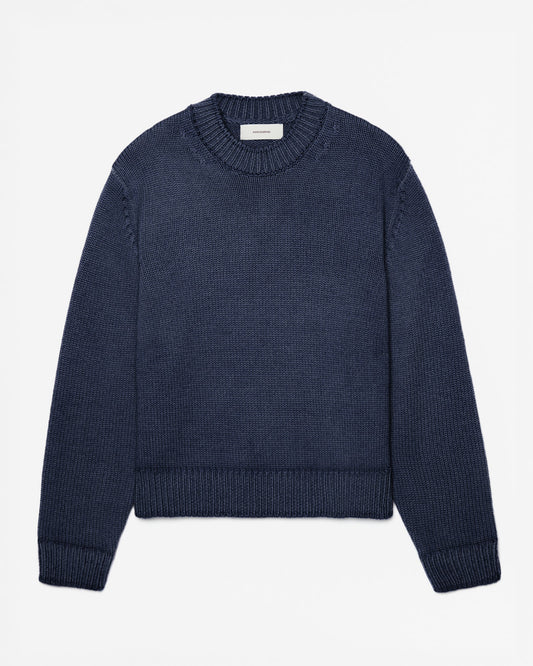FW26 EV CREW KNIT NAVY - 1