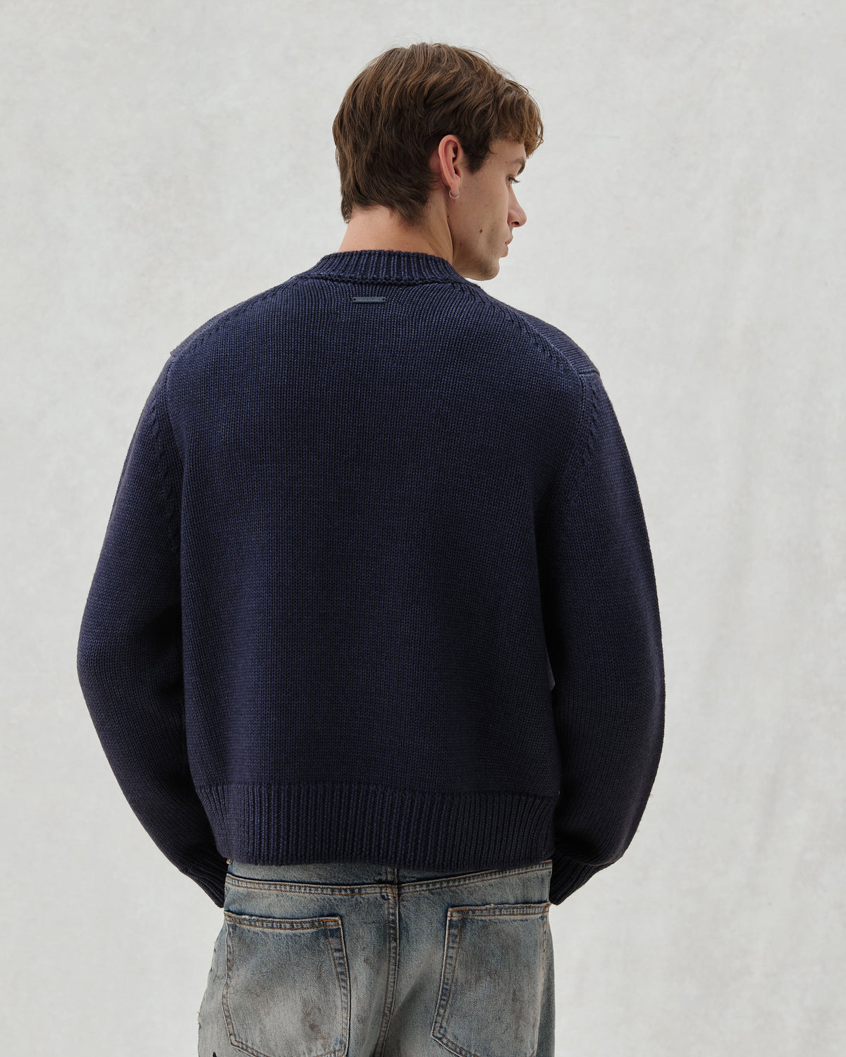 FW26 EV CREW KNIT NAVY - 6