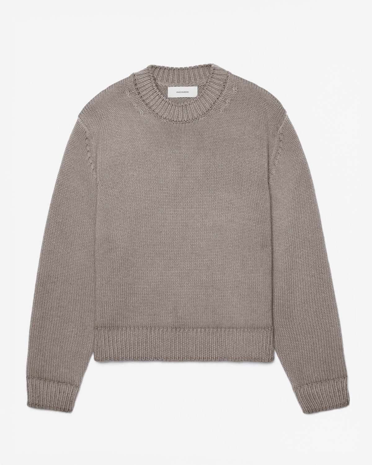 FW26 EV CREW KNIT SAND - 1