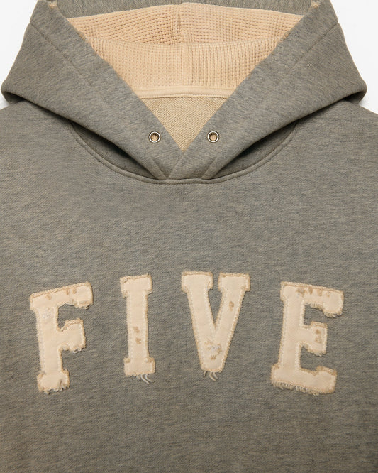 FW26 EV "FIVE" HOODIE GREY - 2