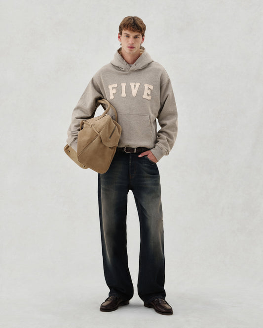 FW26 EV "FIVE" HOODIE GREY - 3
