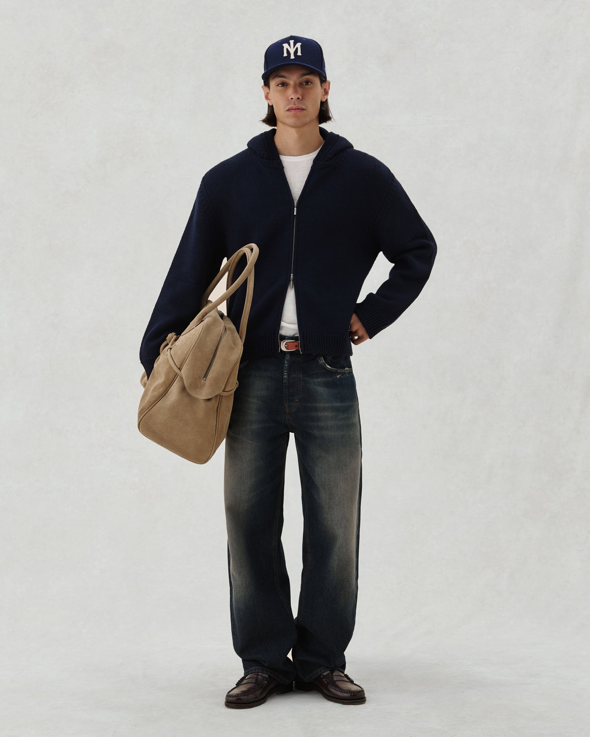 FW26 EV KNIT ZIP NAVY - 2