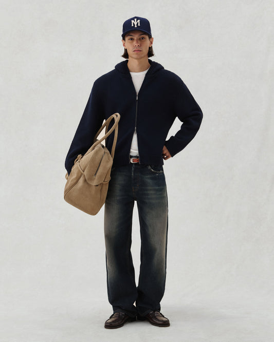 FW26 EV KNIT ZIP NAVY - 2