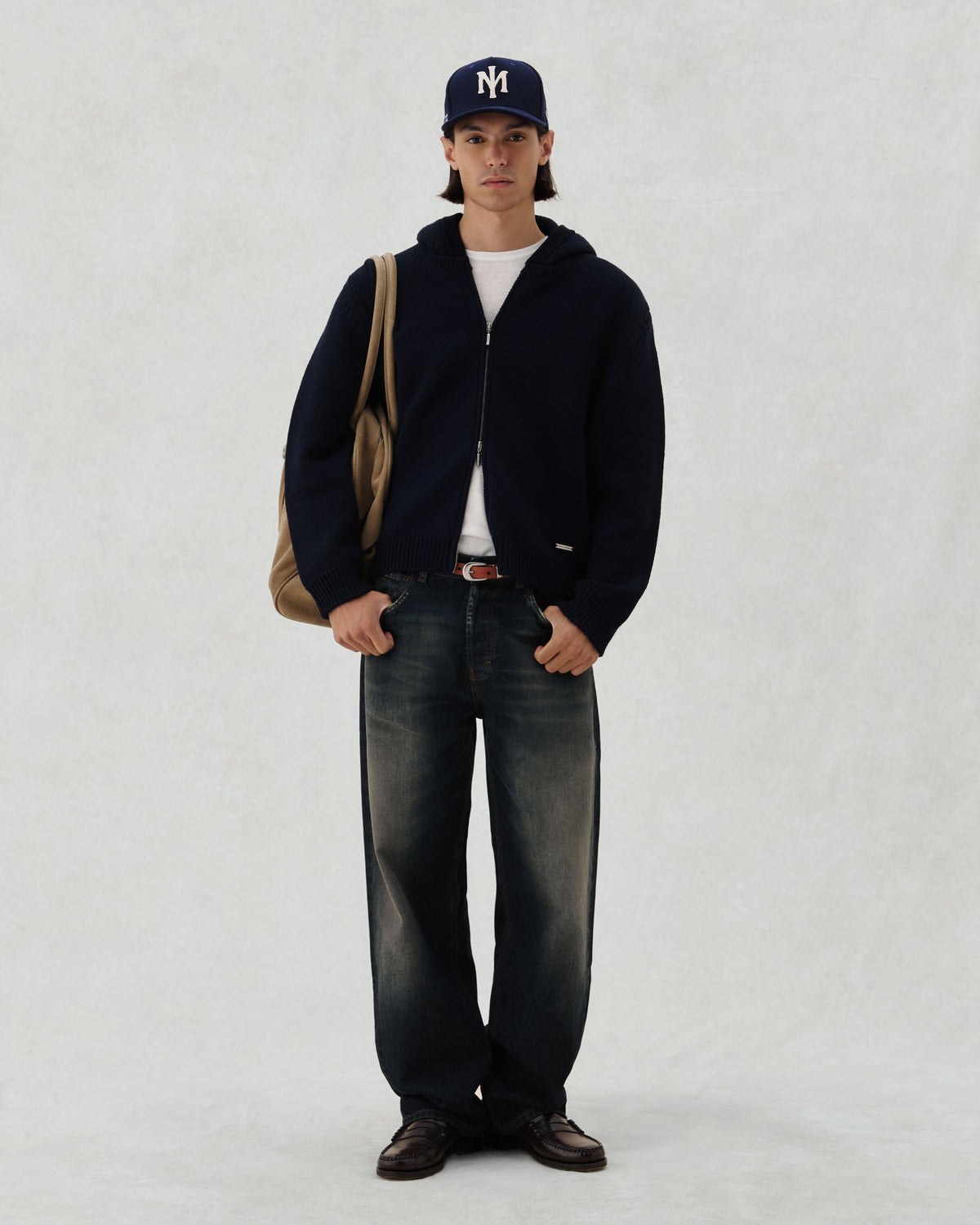 FW26 EV KNIT ZIP NAVY - 3