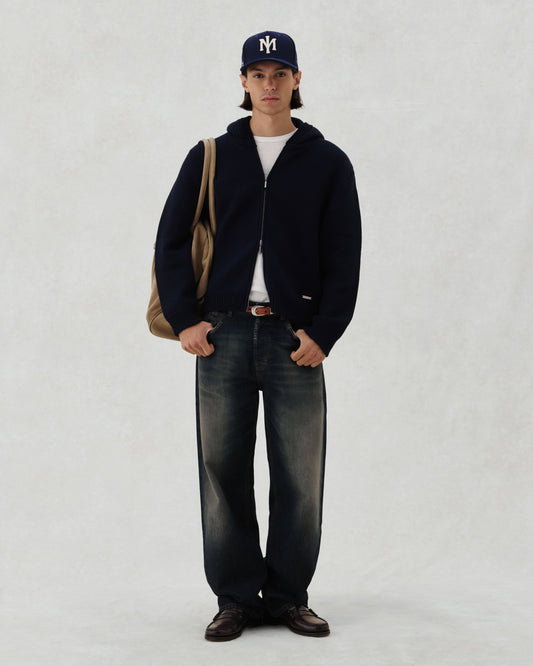 FW26 EV KNIT ZIP NAVY - 3