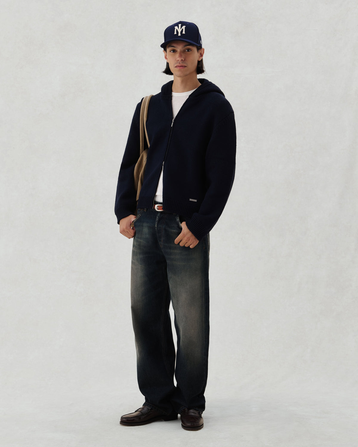 FW26 EV KNIT ZIP NAVY - 4