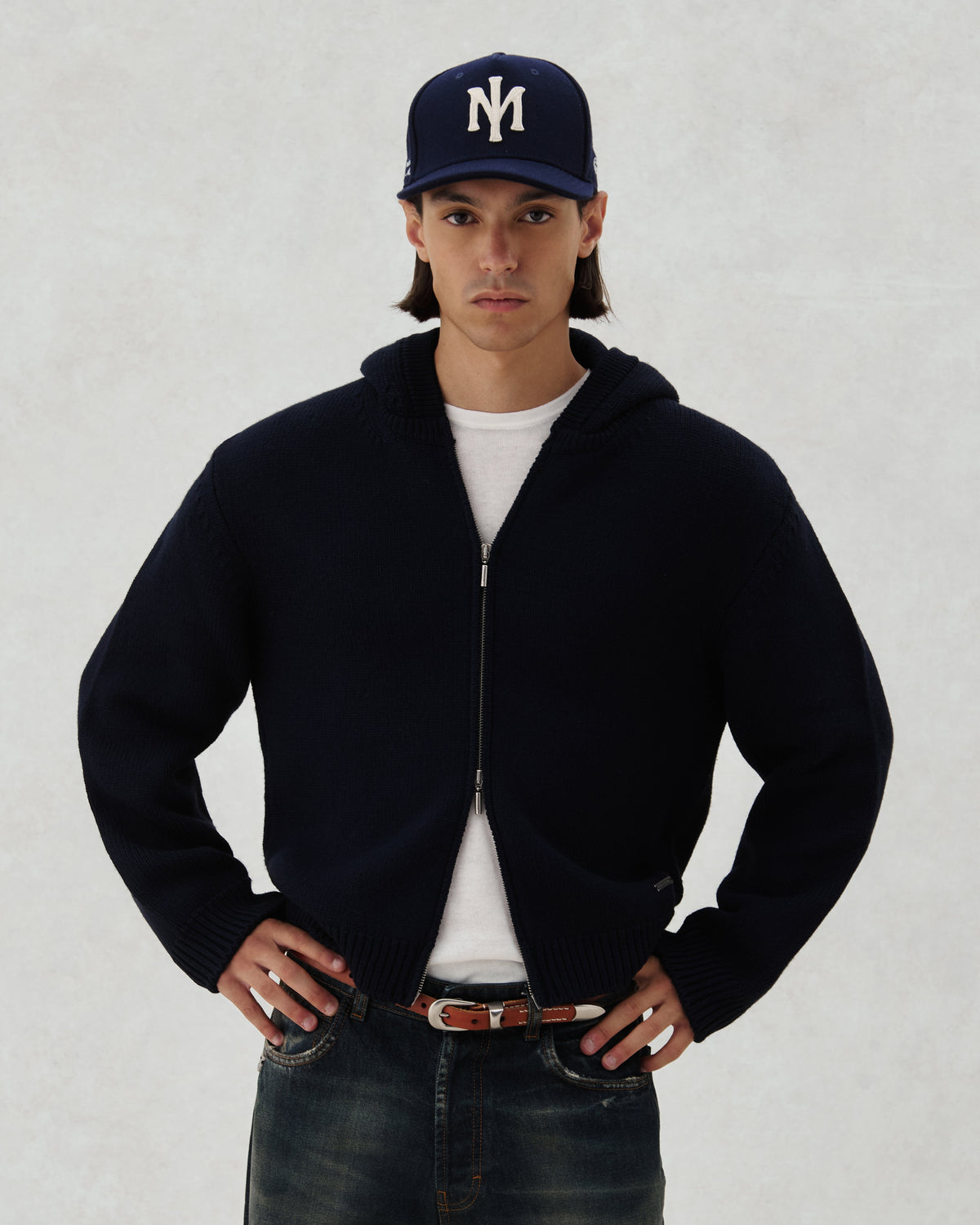 FW26 EV KNIT ZIP NAVY - 5