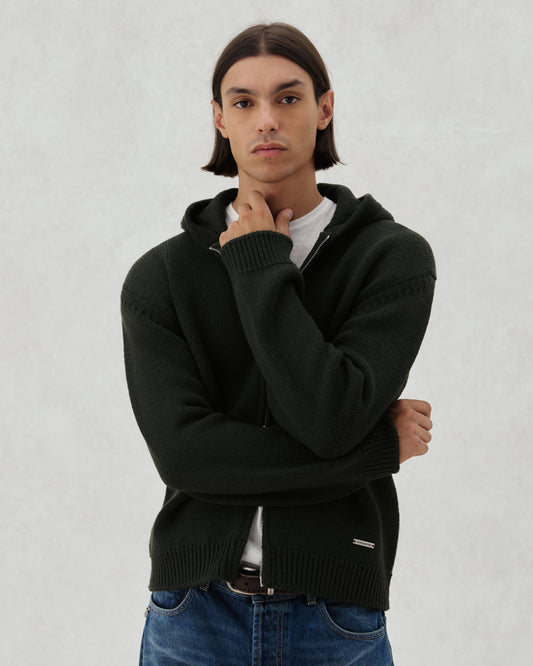 FW26 EV KNIT ZIP OLIVE - 3