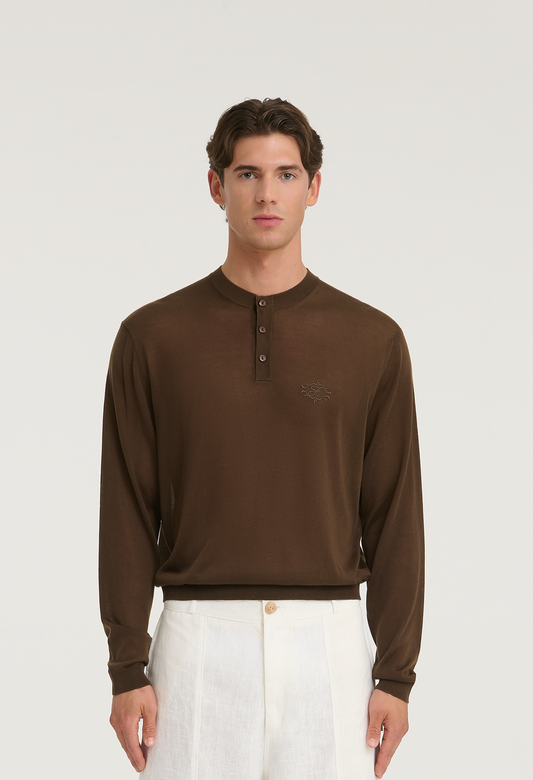 545 ULTRALIGHT SERAFINO SWEATER MORO BROWN