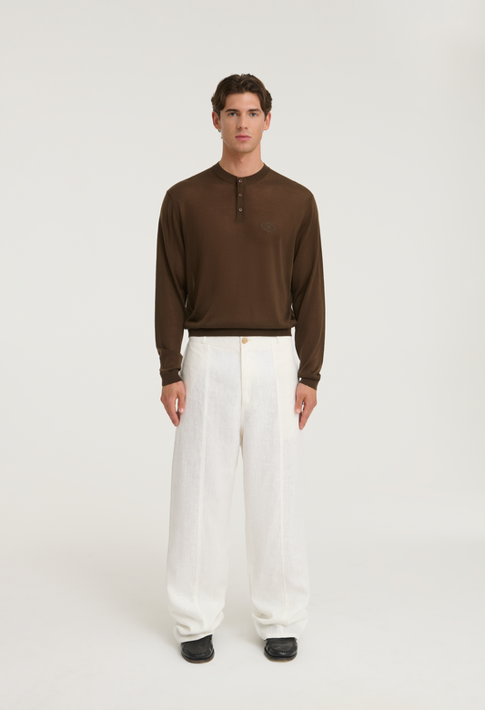545 ULTRALIGHT SERAFINO SWEATER MORO BROWN