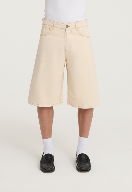 545 DENIM 02 SHORTS STRAW IVORY