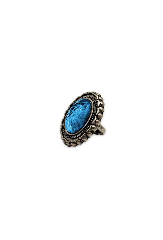 545 GEMSTONE FOULARD STOPPER OCEAN BLUE STONE